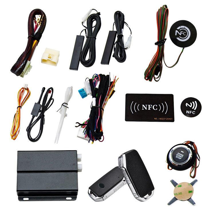 OVI Remote Starter for Cars One Key Engine Start PKE Passive Keyless Entry for Car Alarm System Remote Key